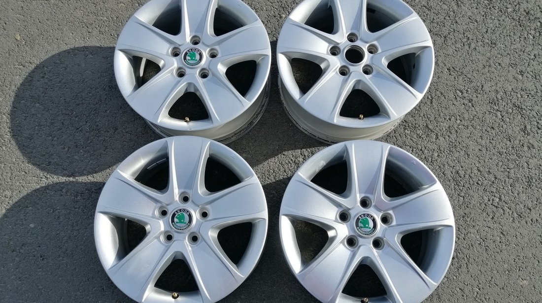 Jante aliaj 16" originale Skoda Octavia,Superb,etc 5x112