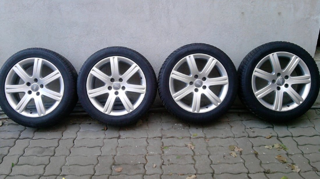 Jante aliaj 5x100 si 5x112 pe 16 si 17 originale Audi A1, A3, A4, A4B8 , A5, A6, A6 nou