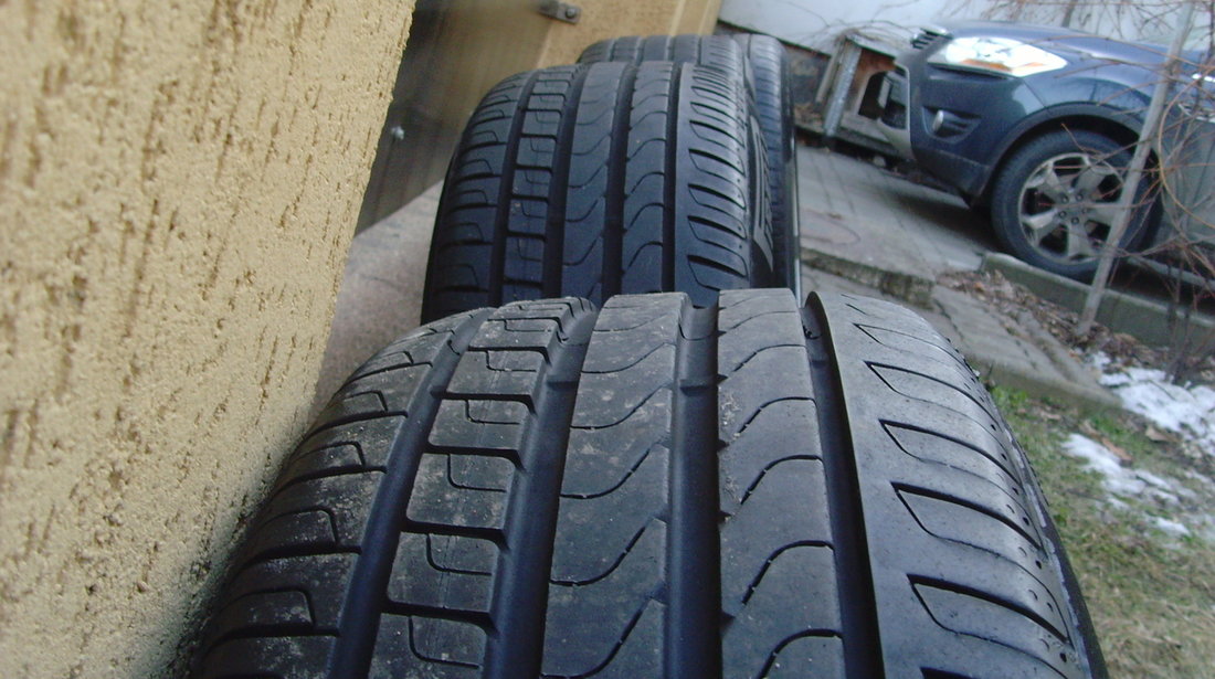 Jante aliaj 5x112 pe 17 originale Audi A4,A6(Allroad),A5,A6,A7,Q5+anvelope vara 225/55 R17 Pirelli