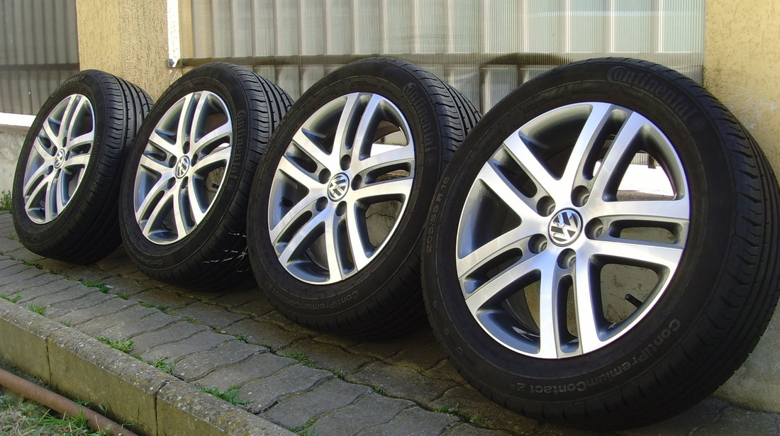 Jante aliaj Atlanta Bicolor Noi 5x112 pe 16 orig.VW Golf 6,Jetta,Touran,(Golf 7,Golf5)/205/55R16 91H