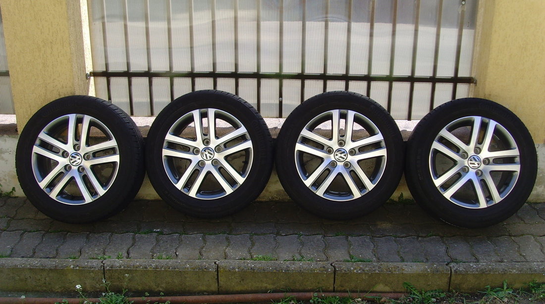 Jante aliaj Atlanta Bicolor Noi 5x112 pe 16 orig.VW Golf 6,Jetta,Touran,(Golf 7,Golf5)/205/55R16 91H