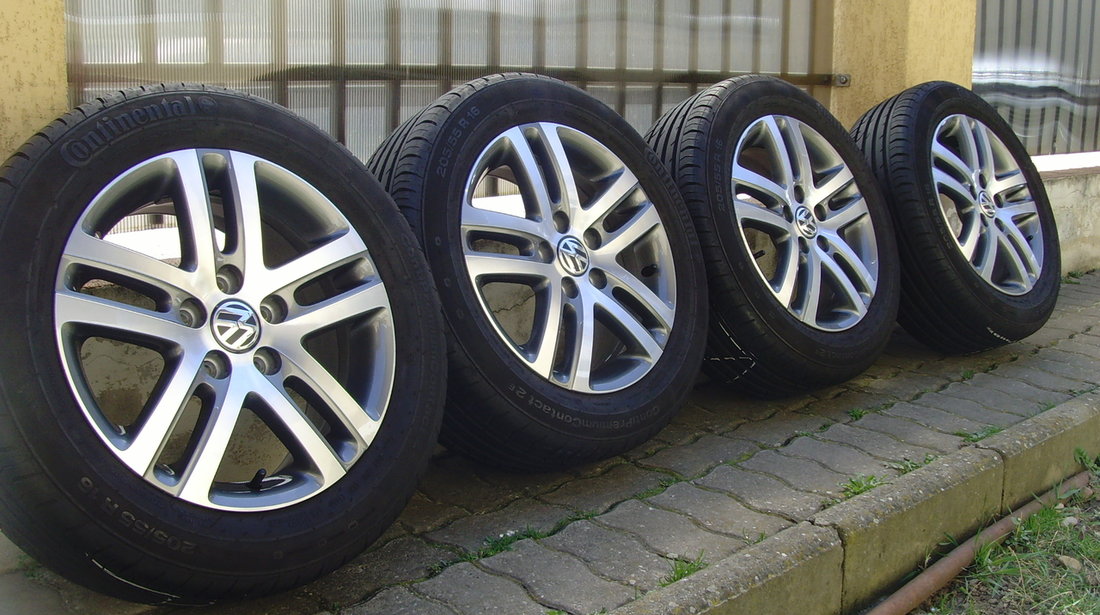 Jante aliaj Atlanta Bicolor Noi 5x112 pe 16 orig.VW Golf 6,Jetta,Touran,(Golf 7,Golf5)/205/55R16 91H