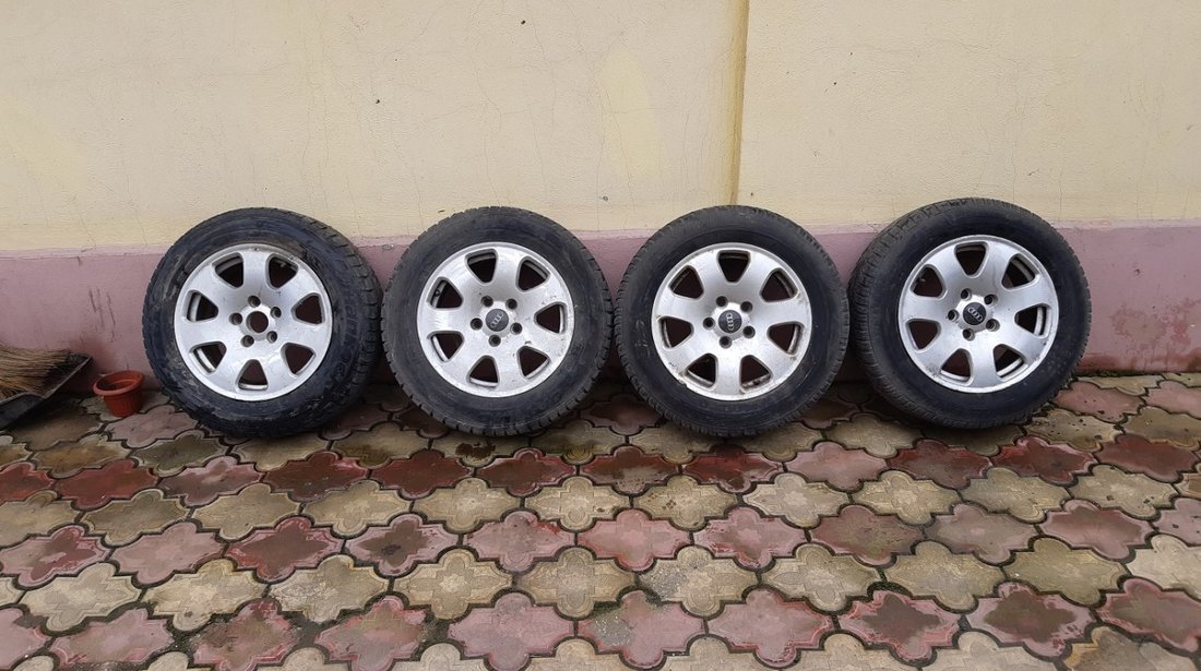 jante aliaj audi 5x112 cu cauciucuri de iarna 195/65/r15