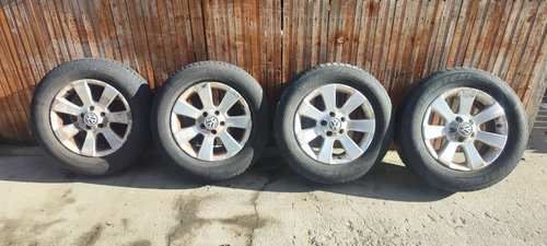 Jante aliaj cu anvelope 5x112 215 / 65 R16 Audi Vw Seat Skoda Mercedes cod 5N0601025A
