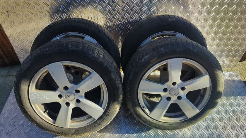 Jante aliaj cu anvelope M+S 5x112 205 / 55 R16 Dot 2019 Audi Vw Seat Skoda Mercedes