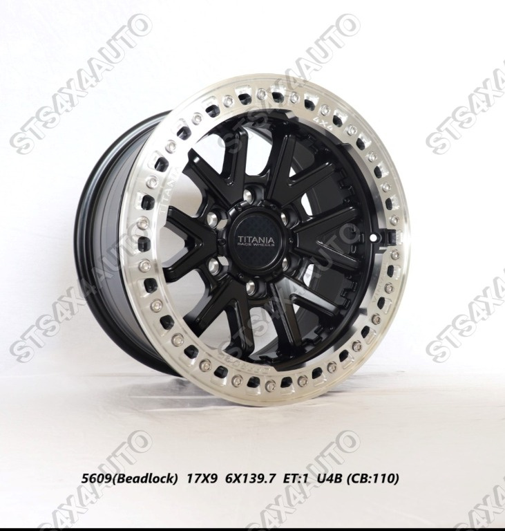 JANTE ALIAJ CU BEADLOCK REAL 17X9J 6X139.7 [FR5609]