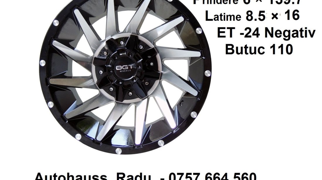 Jante Aliaj Nissan Patrol  R16 Noi 6 x 139.7 R16  ET Negativ ET -24   Produs Nou cu Garantie