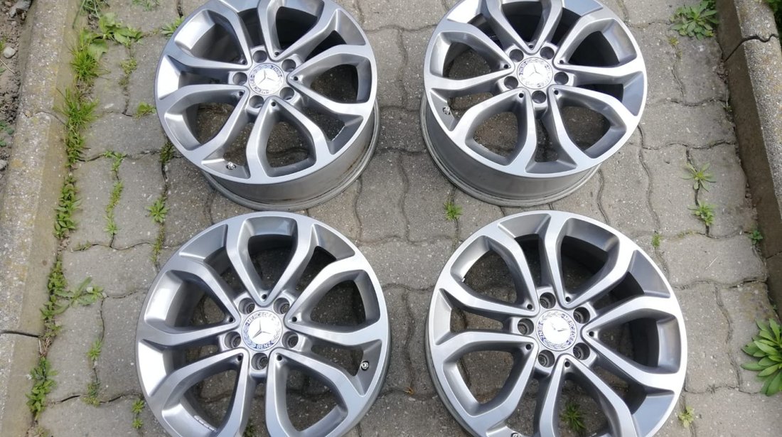 Jante aliaj Noi 5x112 pe 17 originale Mercedes C clase W205, senzori presiune aer