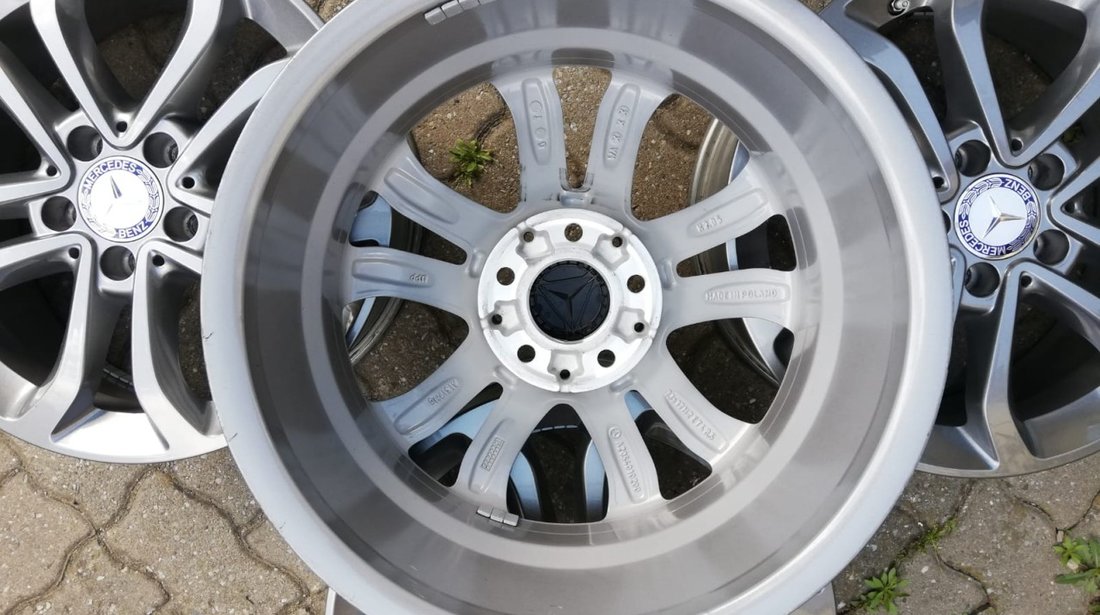 Jante aliaj Noi 5x112 pe 17 originale Mercedes C clase W205, senzori presiune aer