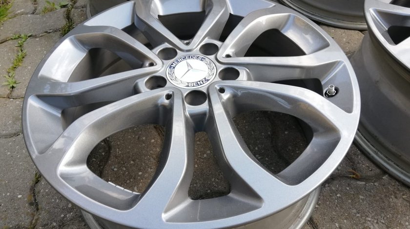 Jante aliaj Noi 5x112 pe 17 originale Mercedes C clase W205, senzori presiune aer