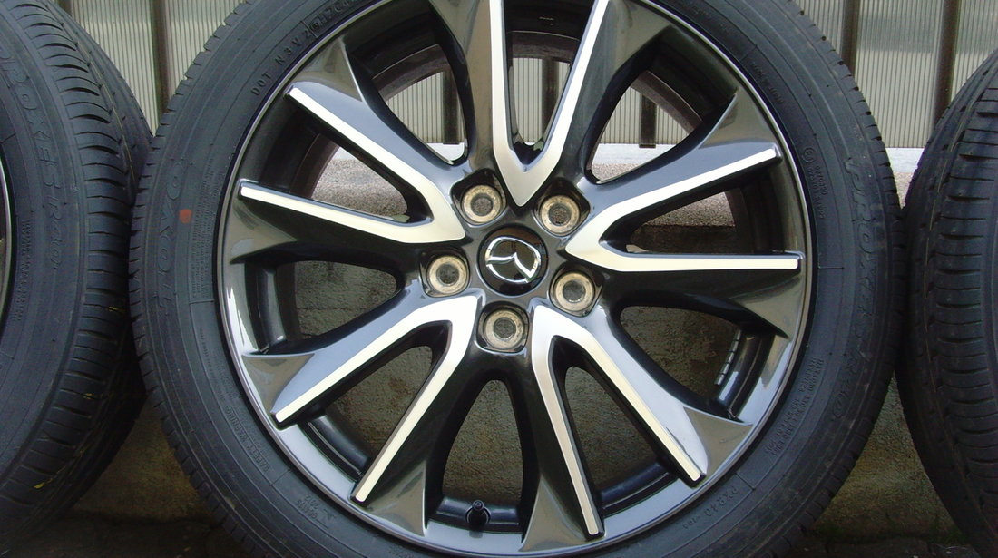 Jante aliaj Noi 5x114,3 pe 18 originale Mazda CX3 DK +anvelope Vara Noi 215/50 R18 92V Toyo Proxes