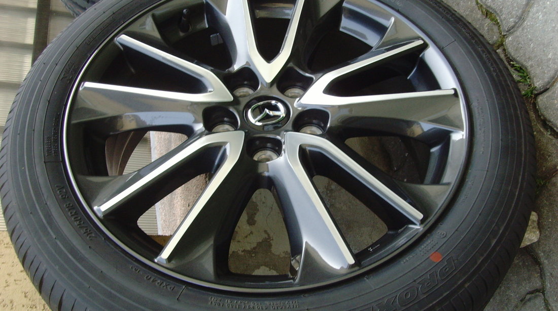 Jante aliaj Noi 5x114,3 pe 18 originale Mazda CX3 DK +anvelope Vara Noi 215/50 R18 92V Toyo Proxes