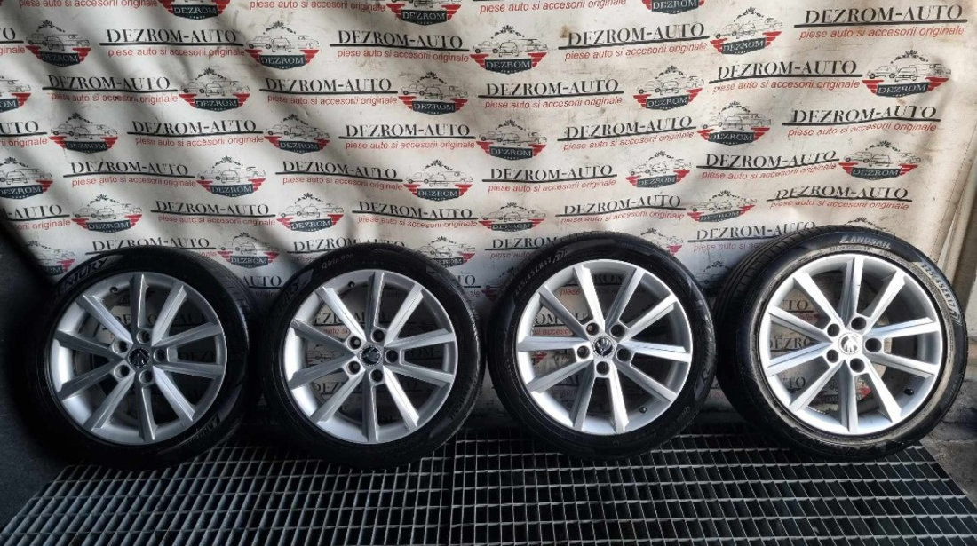 Jante aliaj originale 5x112 7.0Jx17H2 ET49 cu anvelope (225/45/ZR17) Audi A6 C5 5E0601025E