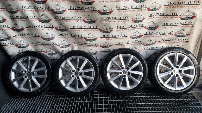 Jante aliaj originale 5x112 7.0Jx17H2 ET49 cu anvelope (225/45/ZR17) VW Tiguan I (5N) 5E0601025E