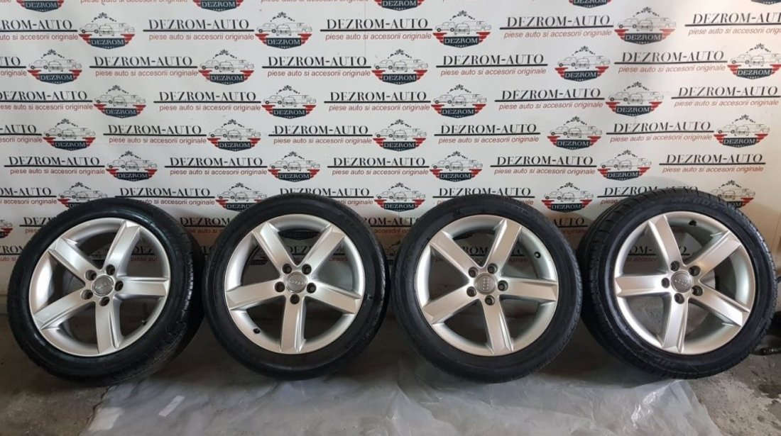 Jante aliaj originale cu anvelope 17'' Et46 5x112 Audi A4 B8 Facelift cod piesa : 8k0071497