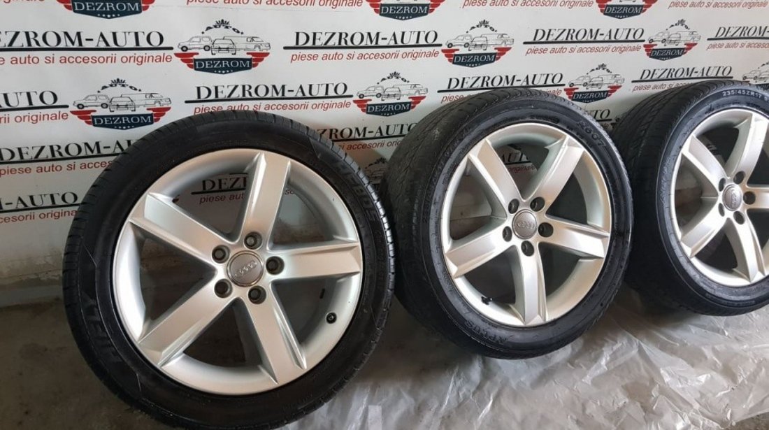 Jante aliaj originale cu anvelope 17'' Et46 5x112 Audi A4 B8 Facelift cod piesa : 8k0071497