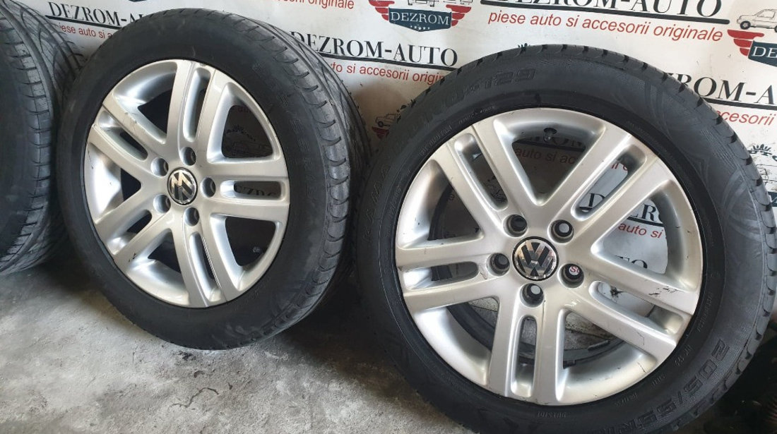 Jante aliaj originale cu anvelope Seat Leon 1P Facelift 16'' 5x112 6.5jx16h2 et 50 cod : 1K0601025BN