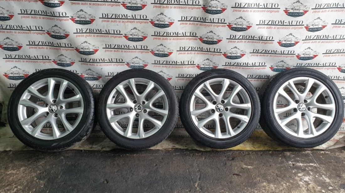 Jante aliaj originale cu anvelope vara (235/45/R17) 8Jx17H2 ET41 VW Passat B6 cod : 1K8601025B