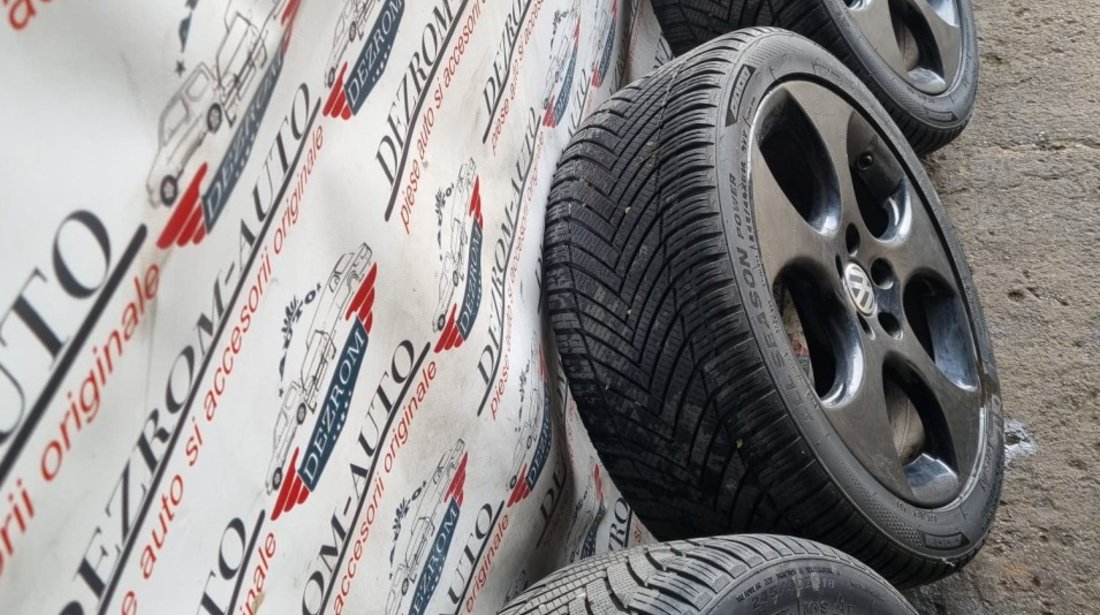 Jante aliaj originale cu anvelope vara (245/40/R18) 2Jx18H2 ET51 VW Golf 5 Plus cod : 1K0601025AH