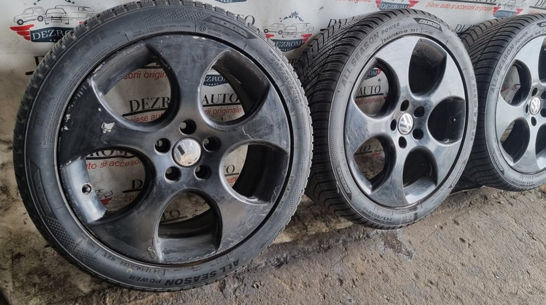 Jante aliaj originale cu anvelope vara (245/40/R18) 2Jx18H2 ET51 VW Golf 5 Plus cod : 1K0601025AH