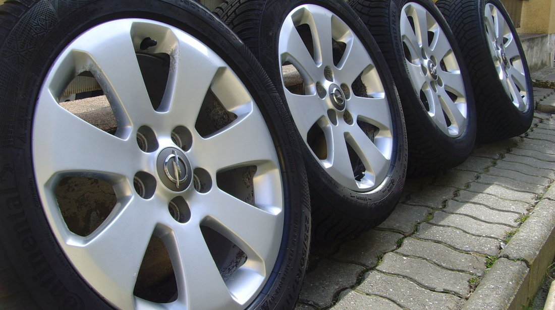 Jante aliaj originale Opel Insignia/anvelope 225/50R17 Continental TS860,profil 8-9mm,DOT2018