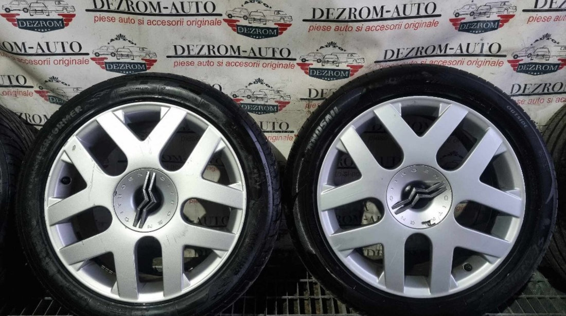 Jante aliaj originale R18 5x108 8Jx18CH5 ET34 cu anvelope BONUS CITROËN Jumpy II cod 9662733680