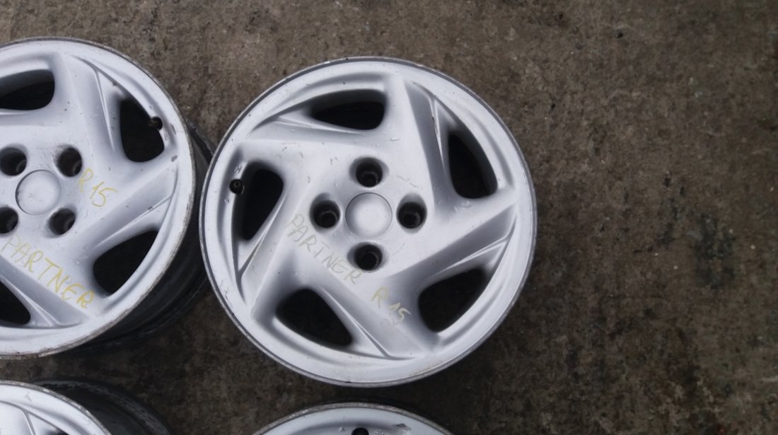 Jante aliaj Peugeot Partner, R15, 6J x 15CH4-18, 4x108-set 126