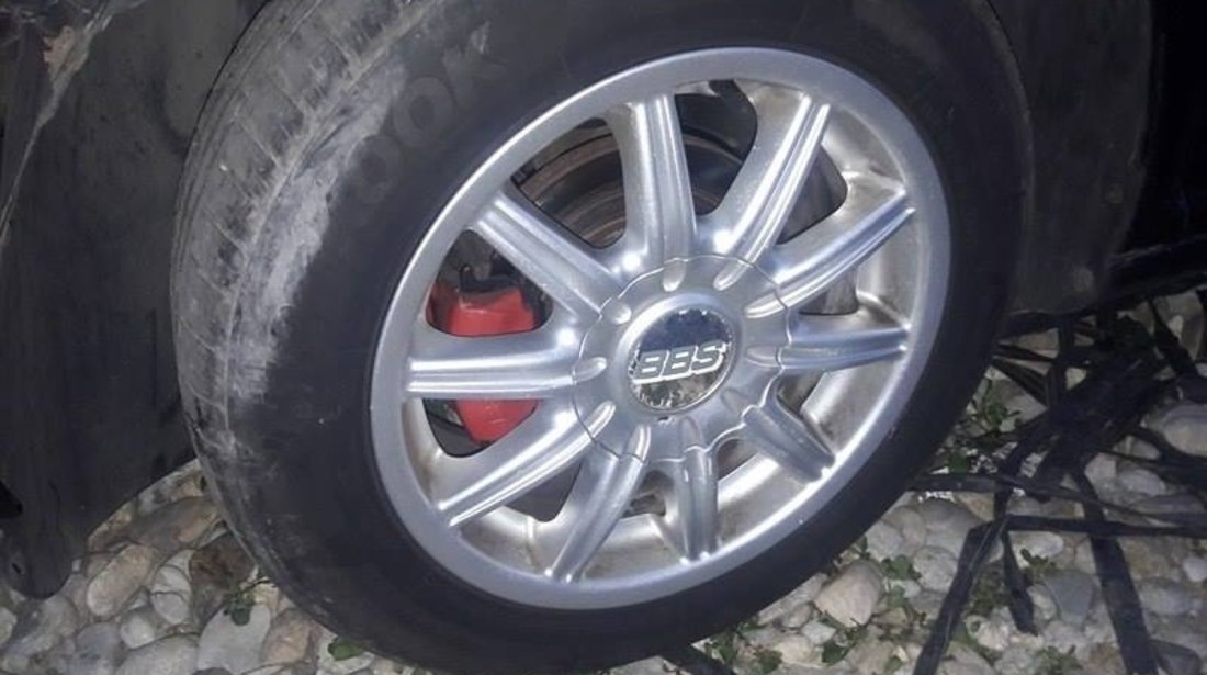 Jante aliaj r15 bbs originale 5x100 cu anvelope vara .