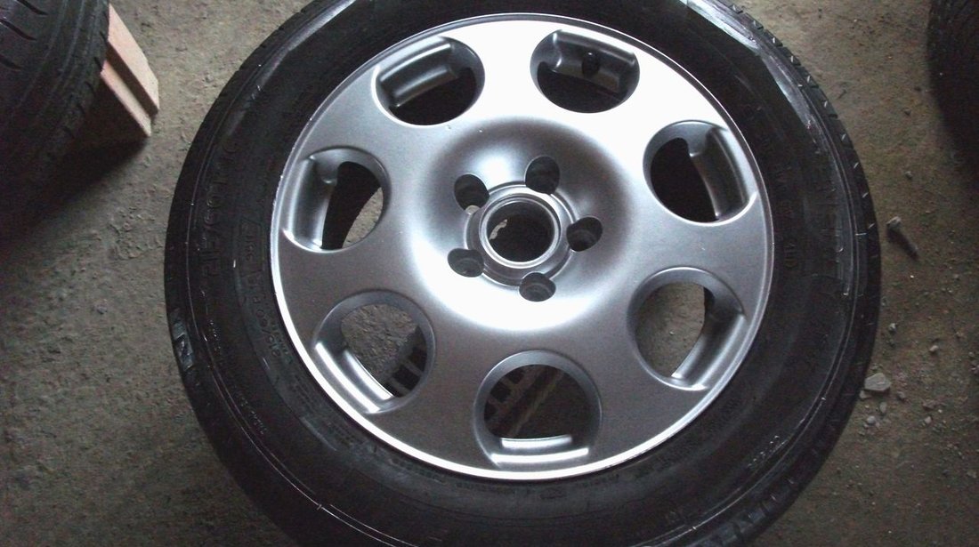 jante aliaj r16 5x112 audi vw cu anvelope michelin 215 60 r16