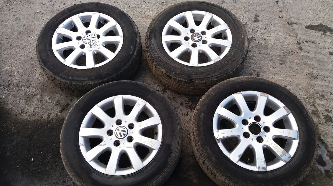 Jante aliaj Volkswagen Golf V, R15, ET50, 6.5J x 15H2, 5x112