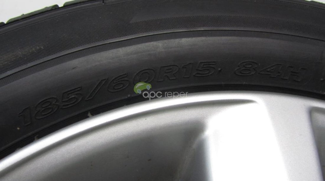 Jante Aluminiu 15 VW Polo 6R / 6C Originale cu anvelope vara 185/65 R15