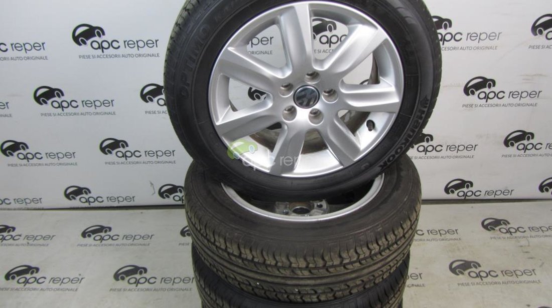 Jante Aluminiu 15 VW Polo 6R / 6C Originale cu anvelope vara 185/65 R15