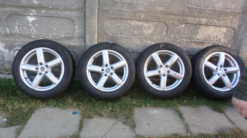 Jante Alutec audi A4 B8 A6 4G cu anvelope 225 50 17 Michelin Alpin A5 iarna