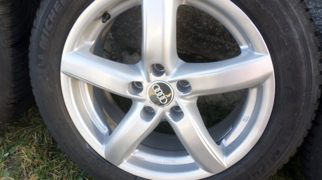 Jante Alutec  audi A4 B8 A6 4G cu anvelope 225 50 17 Michelin Alpin A5 iarna