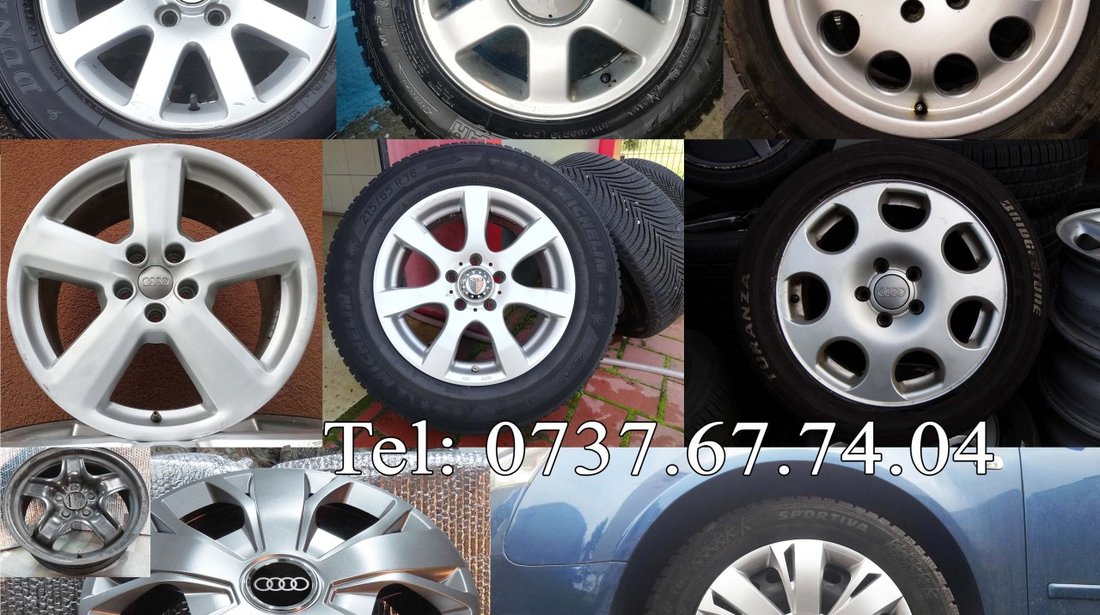 Jante Audi 15, 16, 17, 18, 19, 20 – orice model: A3, A4, A5, A6, A8, Q3, Q5, Q7