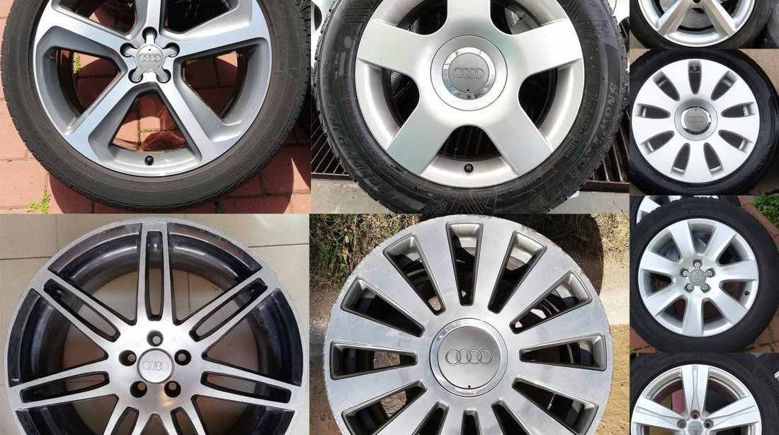 Jante Audi 15, 16, 17, 18, 19, 20 – orice model: A3, A4, A5, A6, A8, Q3, Q5, Q7