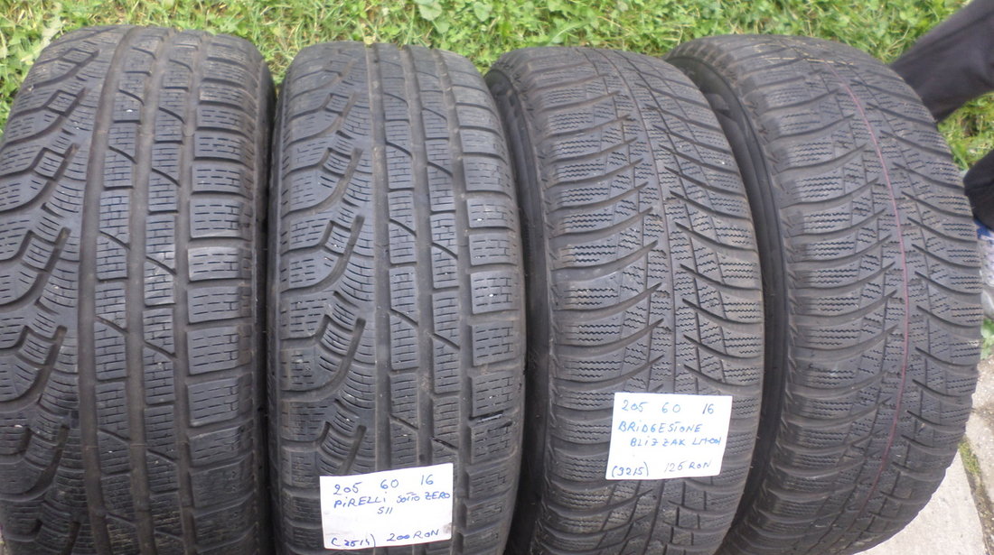 Jante Audi A4 B8 Iarna 205 60 16 Pirelli Bridgestone