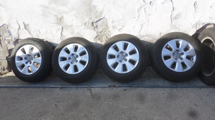 Jante audi A6 4G C7 cu anvelope 225 60 16 iarna Michelin Alpin A4