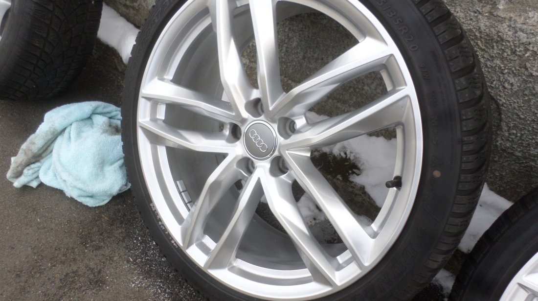 Jante audi A6 RS6 cu anvelope  255 35 20 Iarna Dunlop