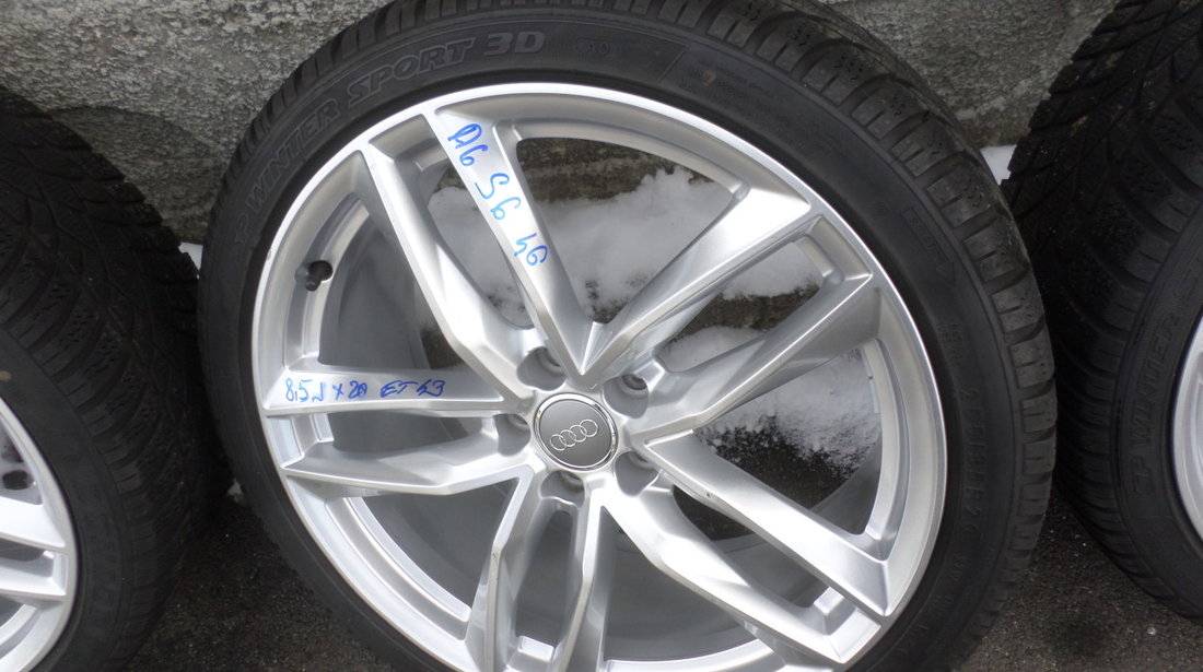 Jante audi A6 RS6 cu anvelope  255 35 20 Iarna Dunlop