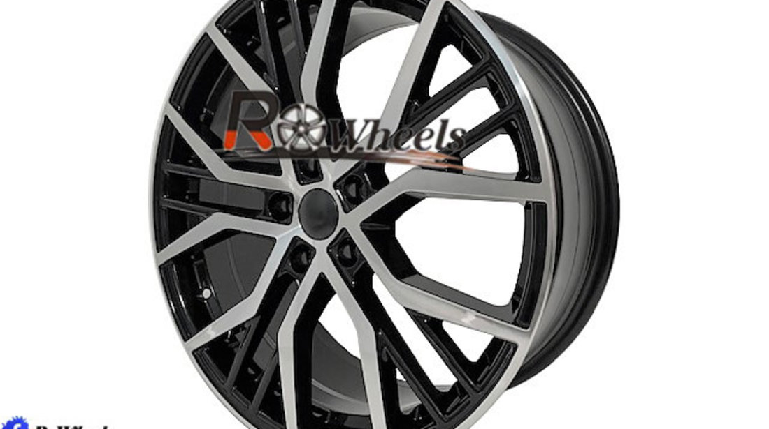 Jante AUDI SEAT SKODA VW 18 R18 Black Machined Face 5X112