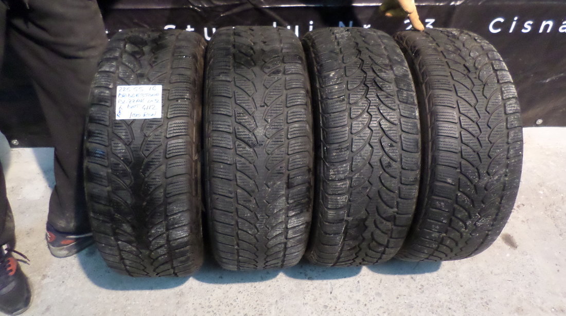 Jante Bmw F30 , F31 pe 16 '' cu anvelope de iarna 225 55 16 Bridgestone