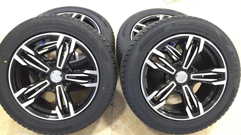 Jante BMW R17 Anvelope iarna noi 225-55-17 BMW F10 F11 F12 seria5-6