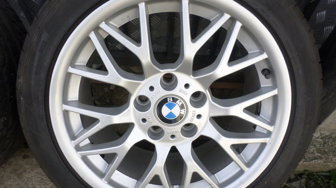 Jante BMW Seria 3 e46  cu 2 latimi cu anvelope 225 45 17  fata si 245 40 17 spate