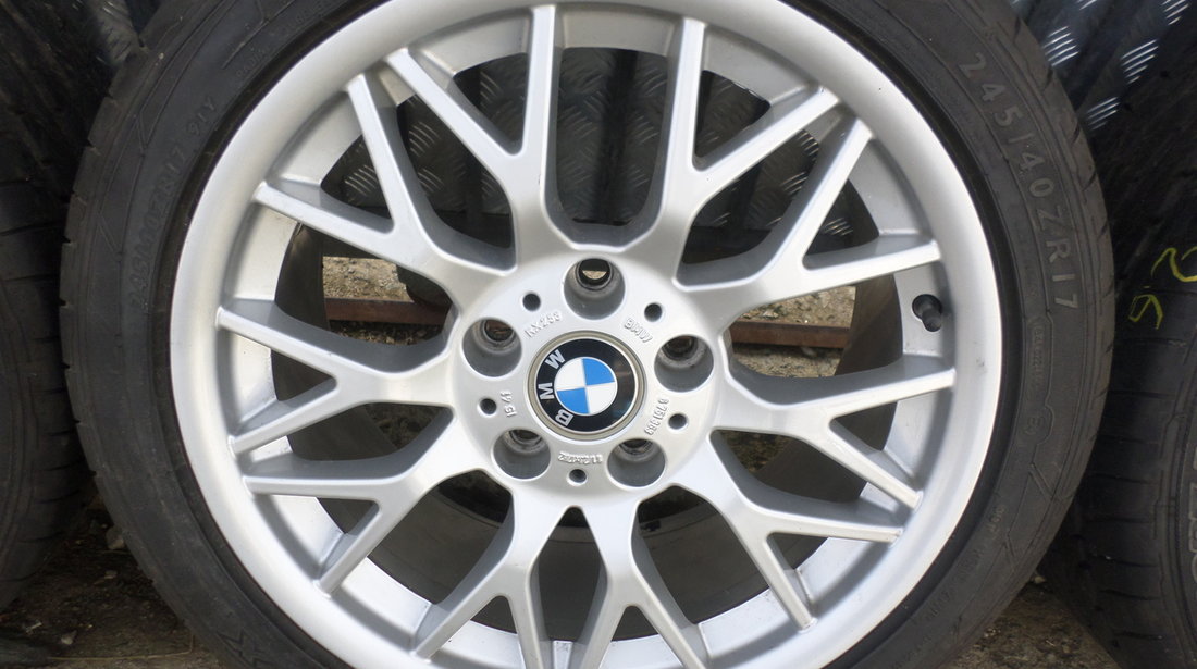 Jante BMW Seria 3 e46  cu 2 latimi cu anvelope 225 45 17  fata si 245 40 17 spate