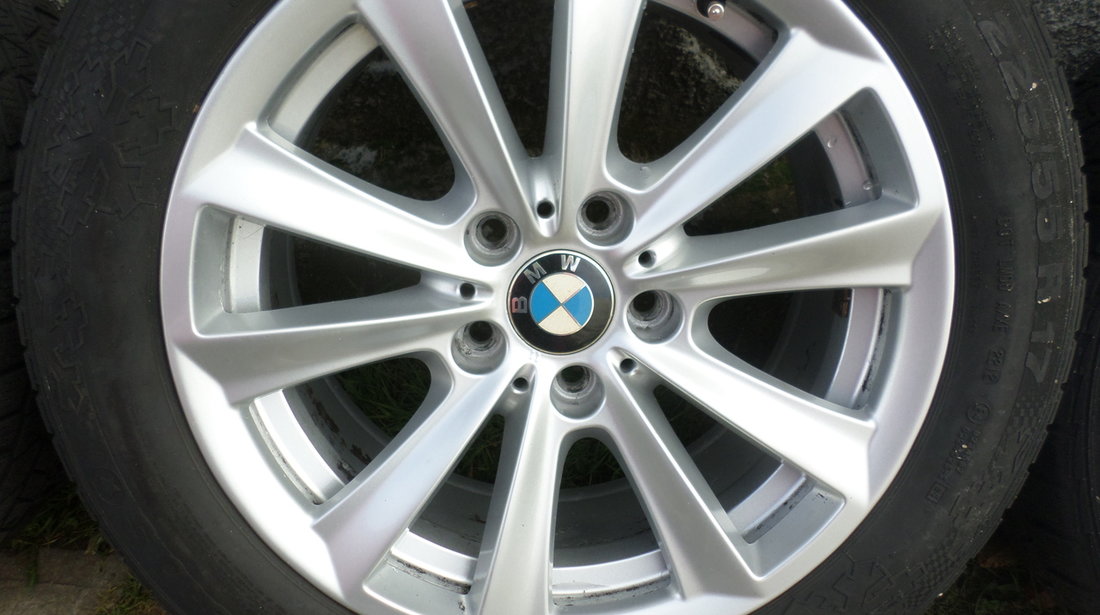 Jante BMW seria 5 f10 cu anvelope de iarna 225 55 17 Continental