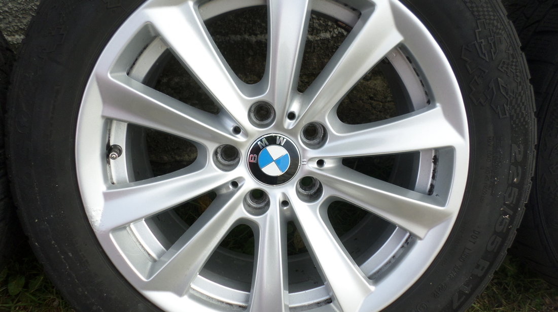 Jante BMW seria 5 f10 cu anvelope de iarna 225 55 17 Continental