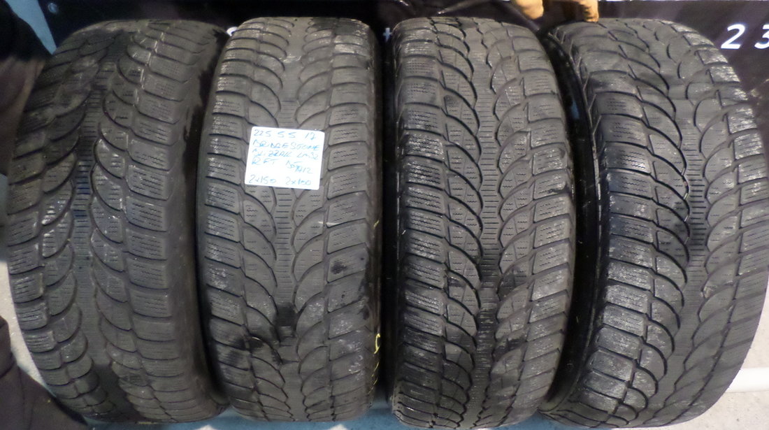 Jante BMW Seria 5 F10 F11 Iarna 225 55 17 Bridgestone