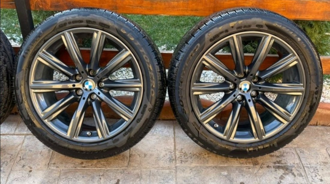 Jante BMW Seria 5 G5 18” Originale Cu Anvelope Pirelli Iarna 7mm Senzori