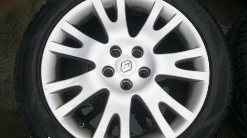 Jante complete aliaj 17 originale Renault cauciucuri